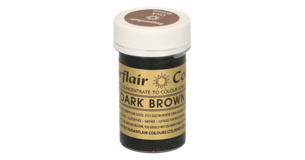 Colorante en pasta Dark Brown Marrón Oscuro Sugarflair