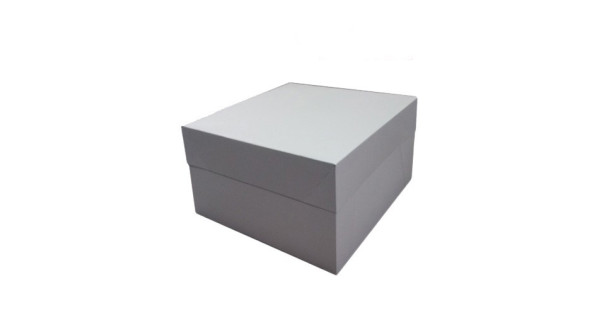 Caja tarta blanca 45 x 45 x 15 cm