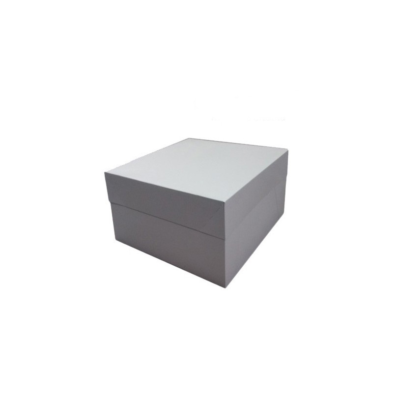 Caja tarta blanca 45 x 45 x 15 cm