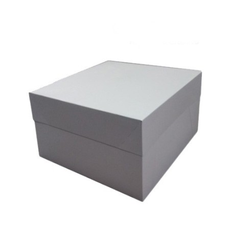Caja tarta blanca 45 x 45 x 15 cm