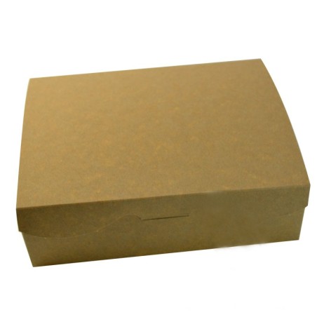 Caja rectangular dulces en Kraft 20.2 x 15.7 x 6 cm