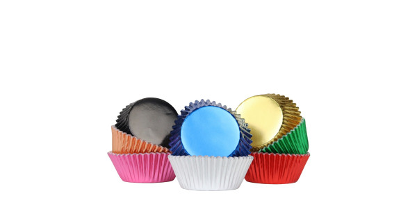 Cápsulas de Cupcakes Arcoíris Metalizado (100) PME