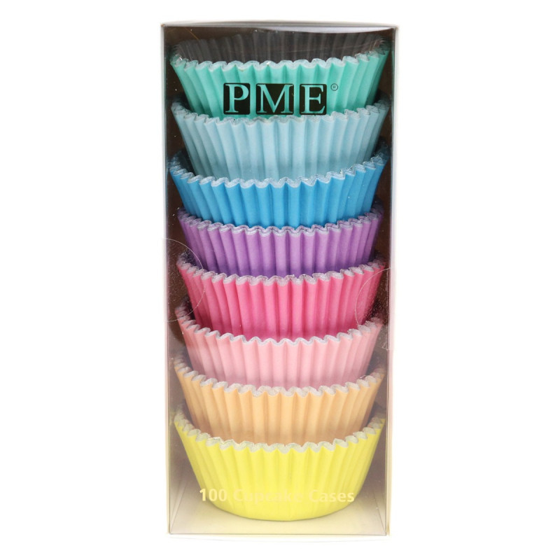Pack de 100 cápsulas de Cupcakes Colores Pasteles PME