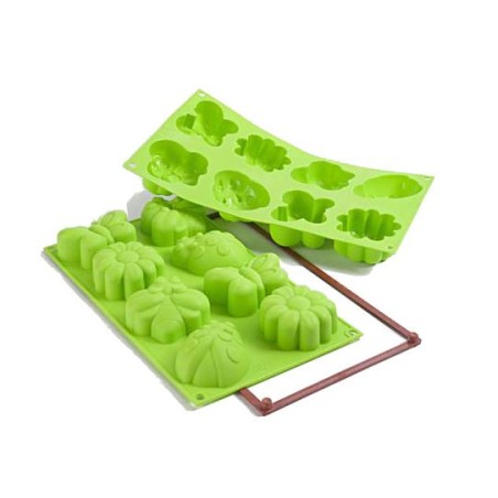 Molde 6 cavidades Flor y Bichitos Springlife SLK