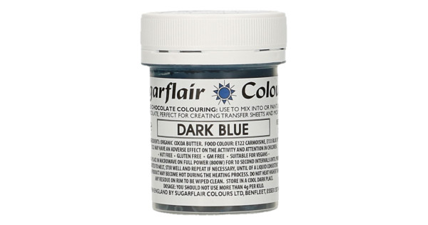 Colorante liposoluble para chocolate Azul Oscuro 35 gr Sugarflair