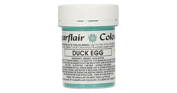 Colorante liposoluble para chocolate Verde Huevo de Pato 35 g Sugarflair