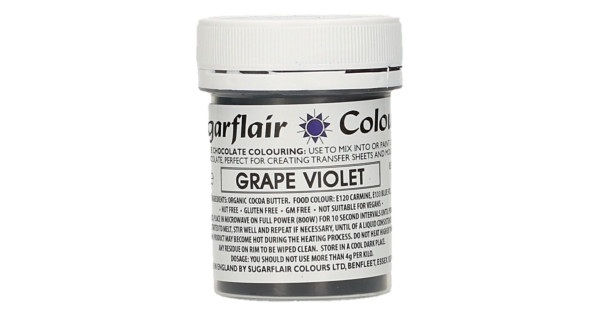 Colorante liposoluble para chocolate Violeta Uva 35 g Sugarflair