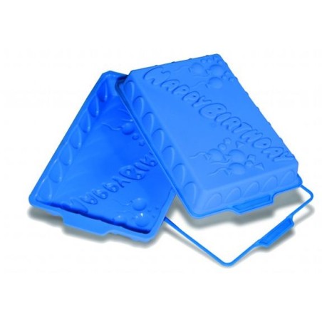 Molde rectangular silicona Happy Bithday SLK