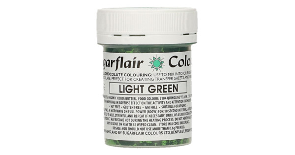 Colorante liposoluble para chocolate Verde Claro 35 gr Sugarflair