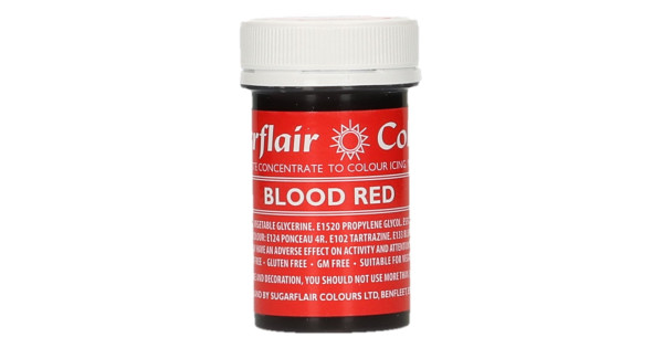 Colorante en pasta Blood Red Rojo Sangre Sugarflair