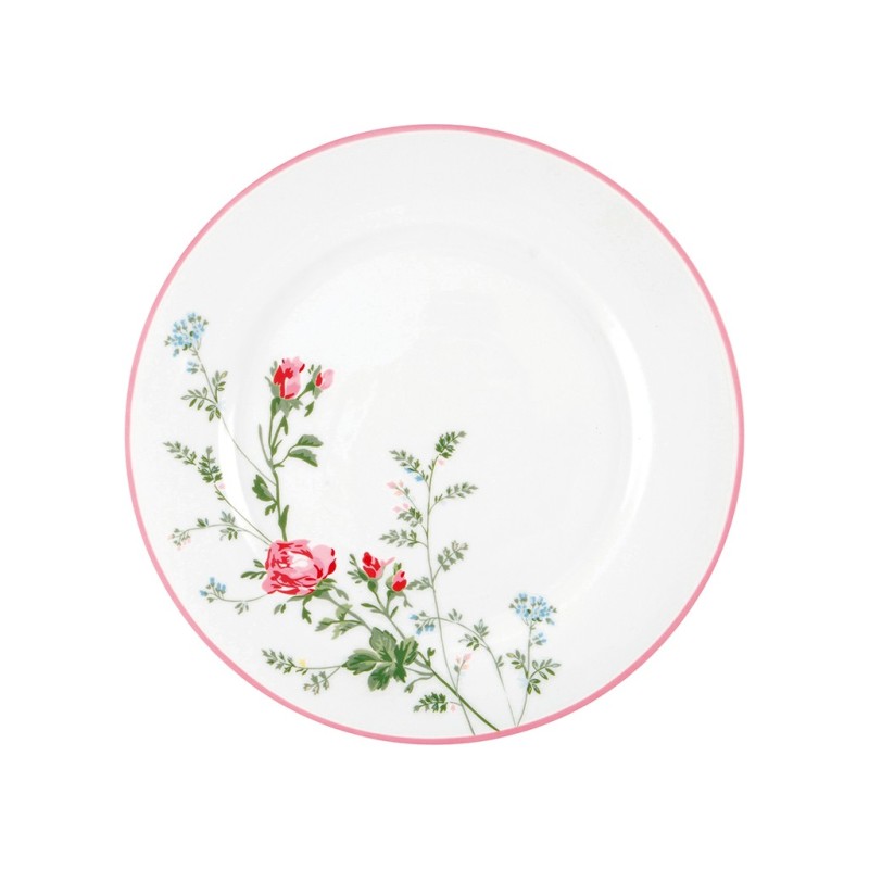 Plato de cerámica 25 cm Constance White Green Gate