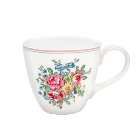 Taza con asa Franka White Green Gate