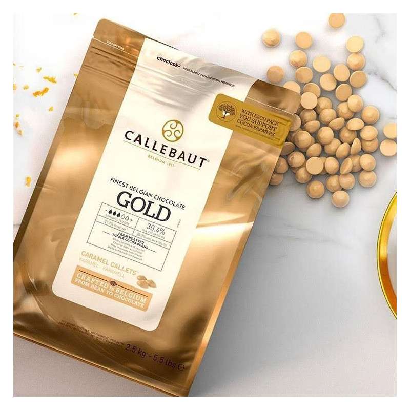 Chocolate GOLD en grageas 2.5 kg Callebaut