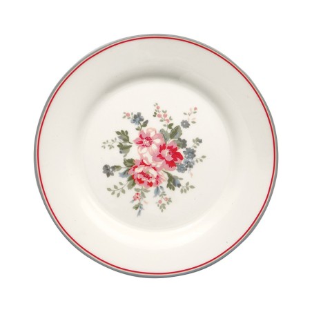 Plato de cerámica 20 cm Elouise White Green Gate