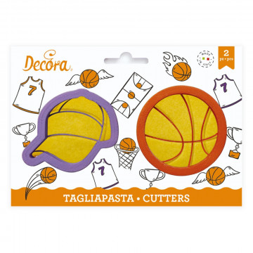 Pack 2 cortantes: Gorra y Pelota Baloncesto Decora Italia