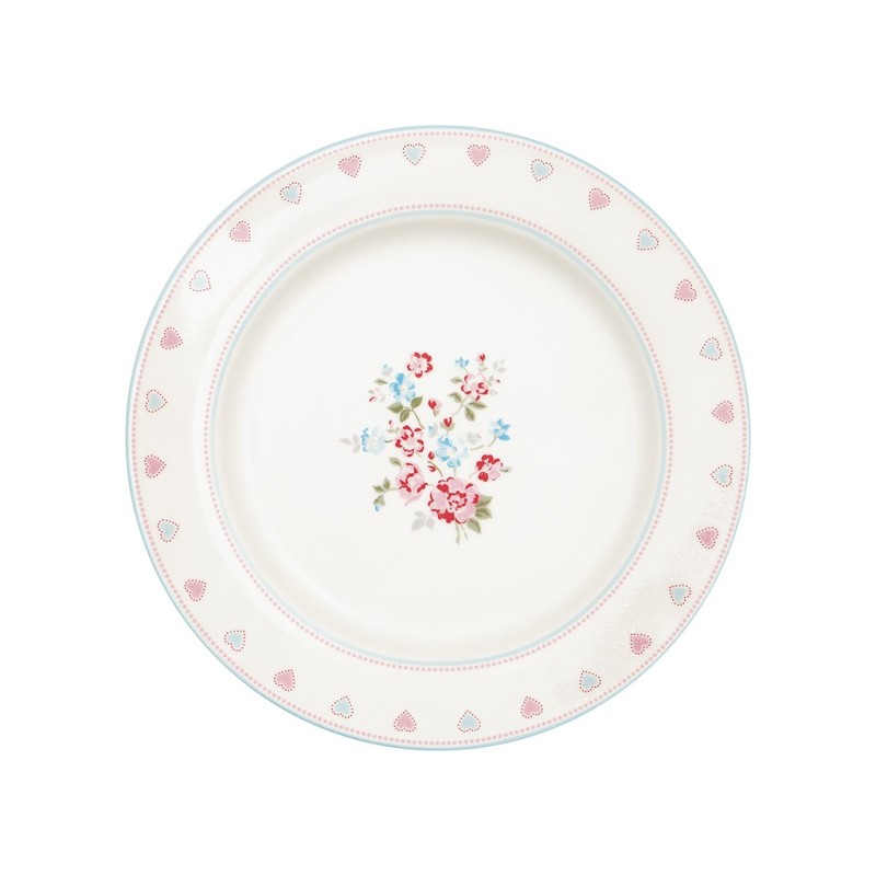 Plato de cerámica 25 cm Sonia White Green Gate