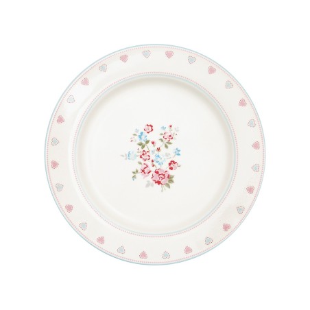 Plato de cerámica 25 cm Sonia White Green Gate