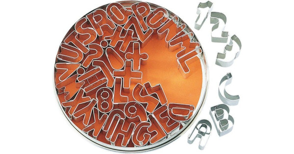 Cortante Alfabeto, Numeros y Signos Metal Birkmann
