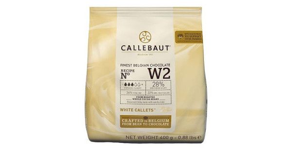 Chocolate blanco 28% en grageas 400 g Callebaut