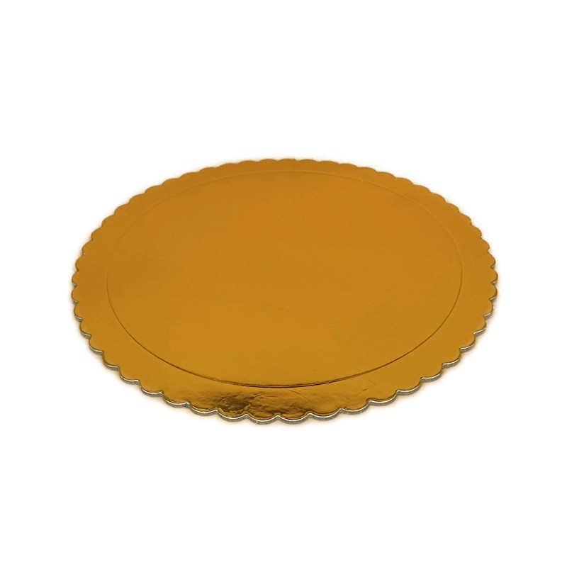 Bandeja redonda 20 cm x 3 mm Oro Extra Fuerte