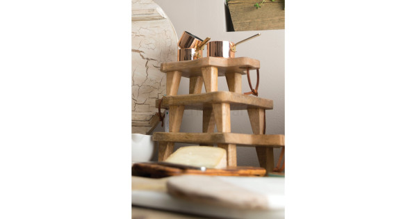 Tabla de corte de madera con patas GRANDE Kitchen Craft