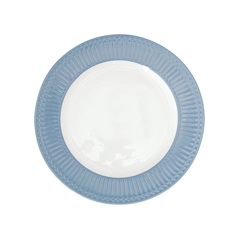 Plato de cerámica 27 cm Alice Sky Blue Green Gate