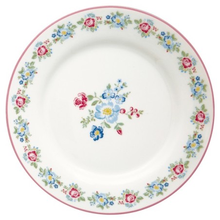 Plato de cerámica 20 cm Henrietta White Green Gate