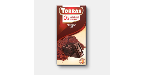 Chocolate Negro 54% 0% azúcar 150g TORRAS