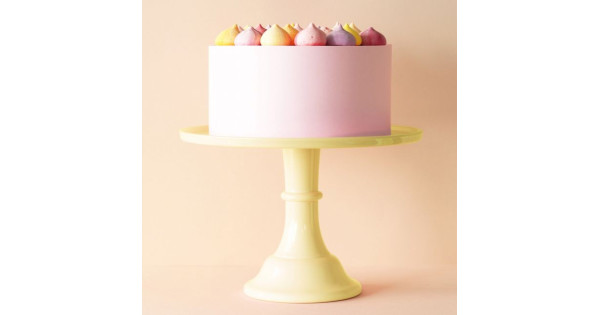 Cake Stand de Melamina Amarillo 30 cm