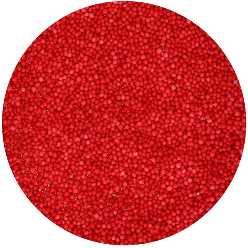 Sprinkles Mini Perlitas Rojo 80 g Funcakes