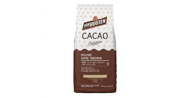 Cacao en polvo 100% ROUND DARK BROWN 1kg Callebaut