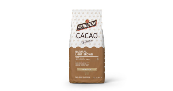 Cacao en polvo 100% NATURAL LIGHT BROWN 1kg Callebaut