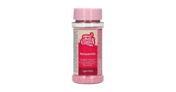 Sprinkles Mini perlitas Rosa 80 g Funcakes