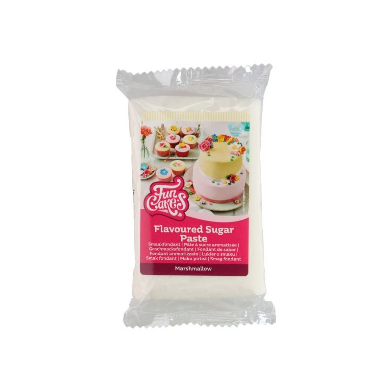 Fondant blanco sabor Marshmallow 250 g Funcakes