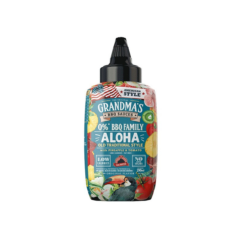 Salsa Barbacoa GRANDMA´S ALOHA  Piña y Tomate MaxProtein