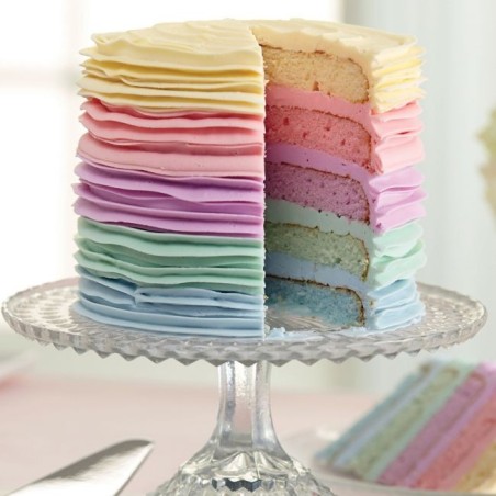 Pack 4 moldes redondos para bizcochos Layer Cake 20 cm Wilton