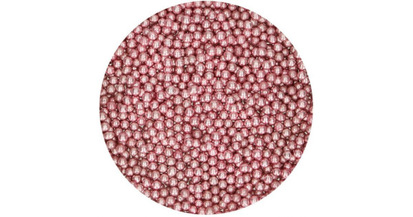 Sprinkles Perlas Metalizadas Rosa 80 g Funcakes