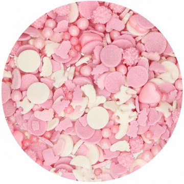 Mix  de Sprinkles Medley Baby Pink 180 g Funcakes