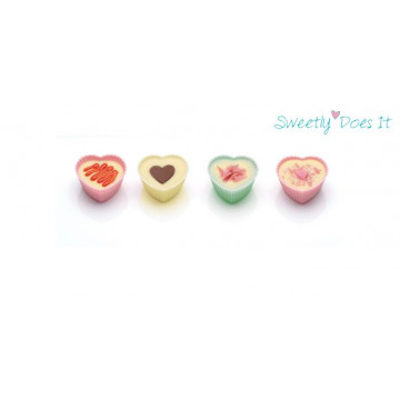 Molde Cupcakes silicona corazón pack 12 mini cupcake Sweetly does it