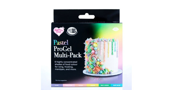 Pack de 6 Colorantes en gel Multipack Pastel Progel
