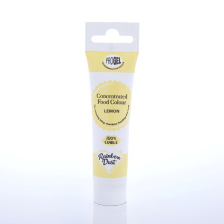 Colorante en gel concentrado Lemon Amarillo Limón ProGel Rainbow Dust