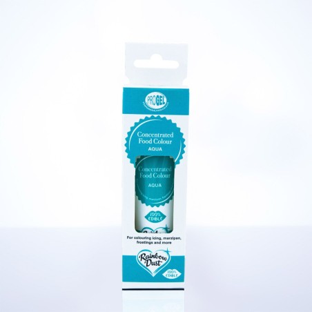 Colorante en gel concentrado Aqua Azul Agua ProGel Rainbow Dust