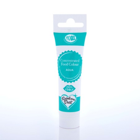 Colorante en gel concentrado Aqua Azul Agua ProGel Rainbow Dust