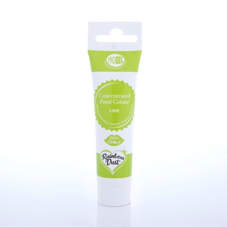 Colorante en gel concentrado Lime Green Verde Lima ProGel Rainbow Dust
