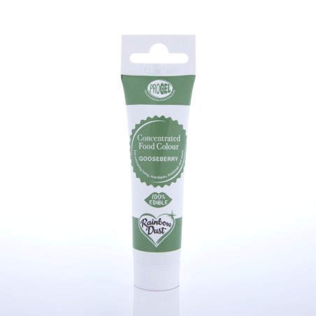 Colorante en gel concentrado Gooseberry Verde Grosella ProGel Rainbow Dust