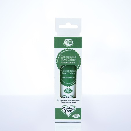 Colorante en gel concentrado Gooseberry Verde Grosella ProGel Rainbow Dust