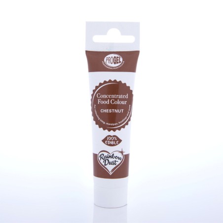 Colorante en gel concentrado Chestnut Castaño ProGel Rainbow Dust