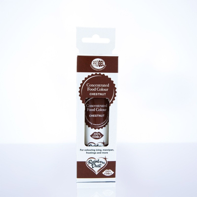 Colorante en gel concentrado Chestnut Castaño ProGel Rainbow Dust