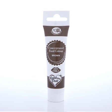 Colorante en gel concentrado Brown Marrón ProGel Rainbow Dust