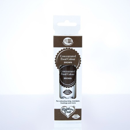 Colorante en gel concentrado Brown Marrón ProGel Rainbow Dust